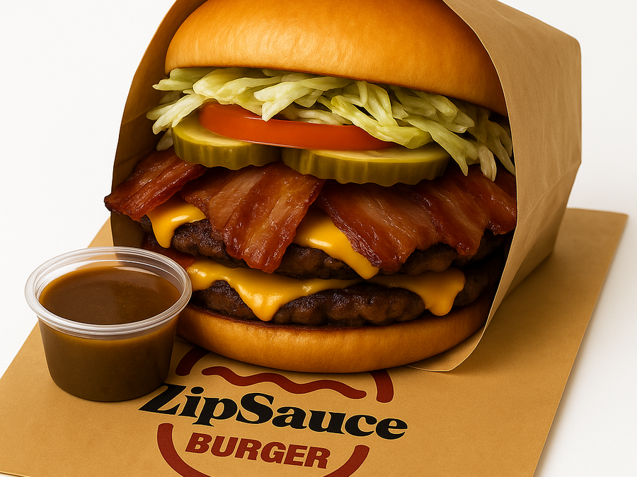 Classic Loaded Double Bacon Cheese ZipBurger