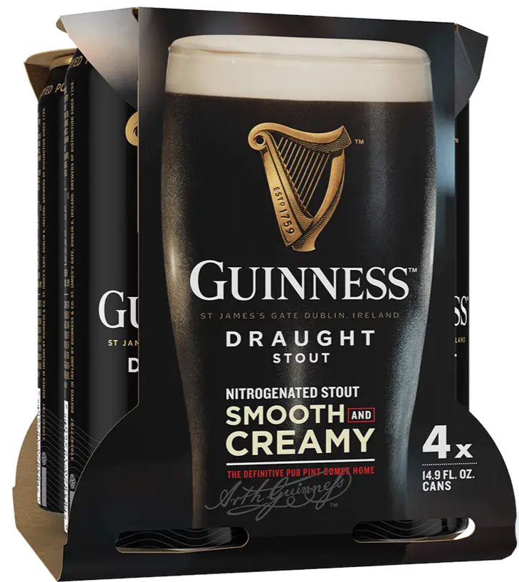 Guinness 4pk 16oz Cans