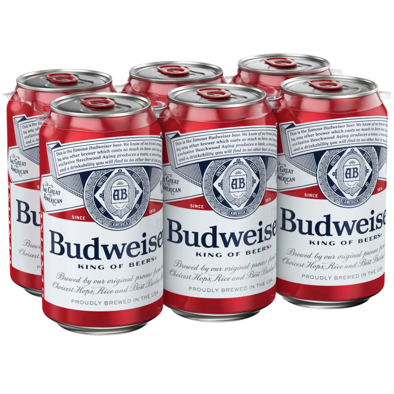 Budweiser / Bud Light 12oz 6pk Cans