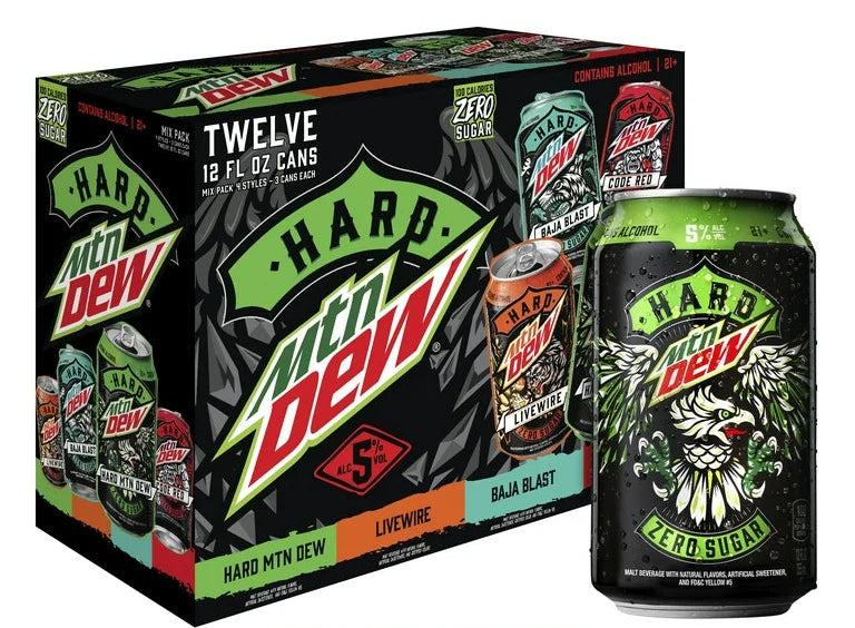 Hard Mtn Dew 12pk Cocktails