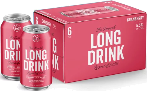Long Drink Cranberry 6pk Cocktails
