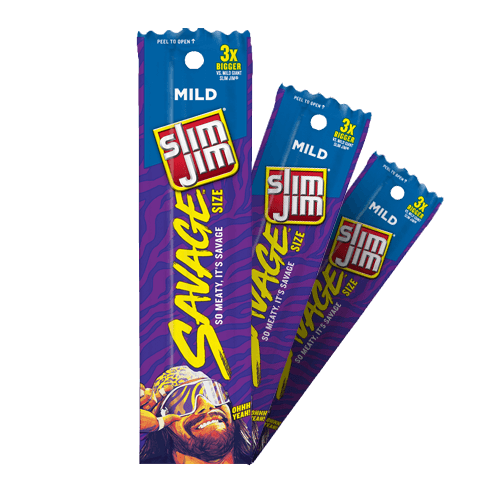 Slim Jim Snack Stick Savag Size