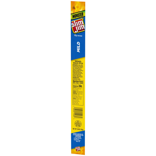 Slim Jim Snack Stick Monster Size