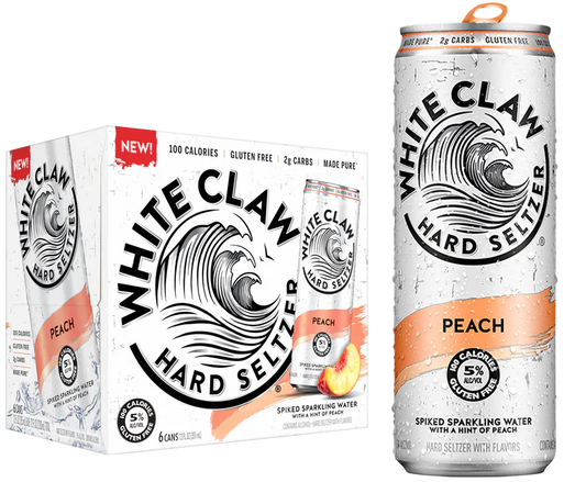 White Claw Peach 6pk Seltzer