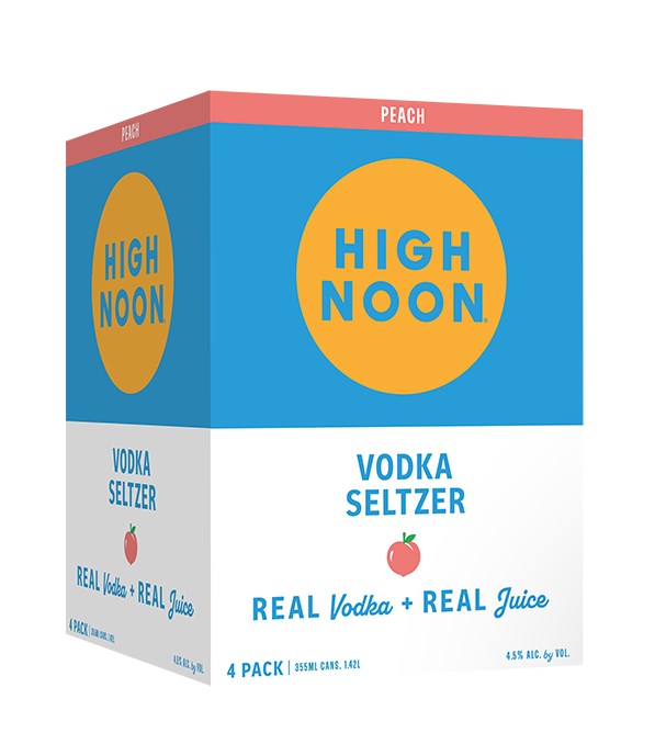 High Noon Peach Hard Seltzer 4PK