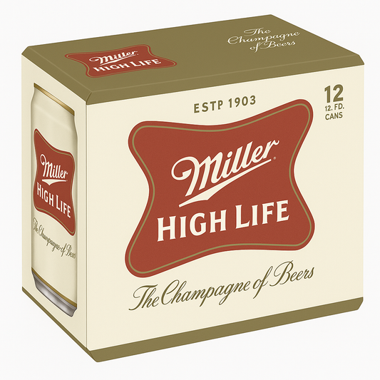 Miller High Life 12 Pack Can / Bottle