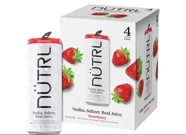 NUTRL Strawberry Seltzer 4PK