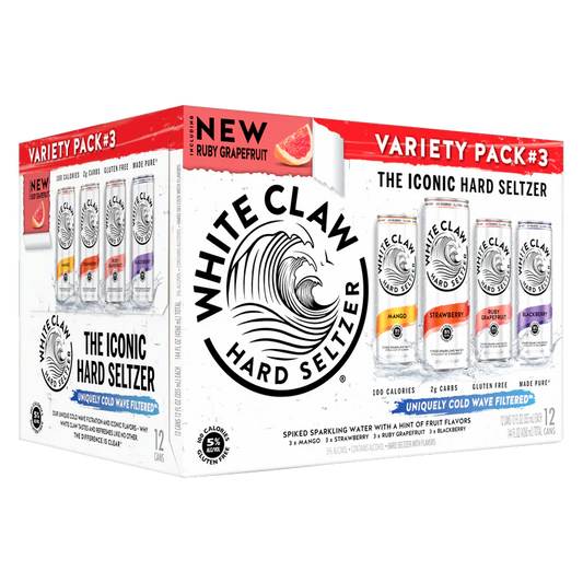 White Claw Variety 3 12PK Seltzer