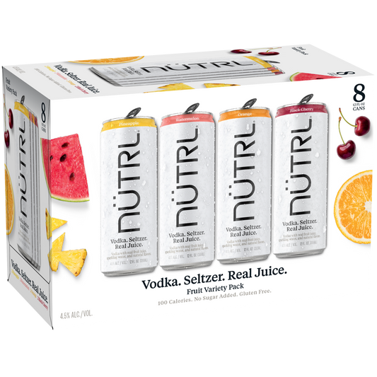 NUTRL Variety Fruit Seltzer 8PK