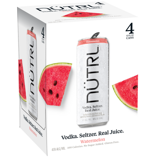 NUTRL Watermelon Seltzer 4PK